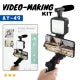 6 in 1 AY49 Video Making Kit for Live Streaming – Mobile Phone Vlogging Kit with Tripod Stand