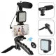 6 in 1 AY49 Video Making Kit for Live Streaming – Mobile Phone Vlogging Kit with Tripod Stand