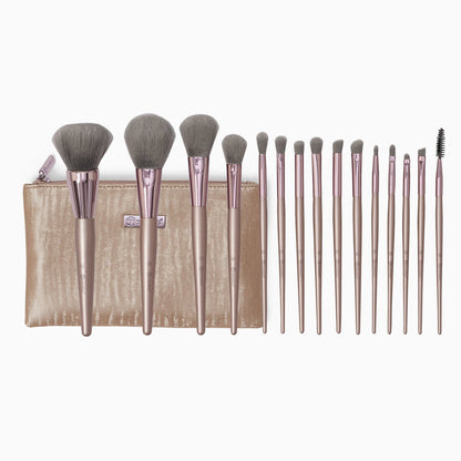 Lavish Elegance 15 Piece Brush Set With Bag
