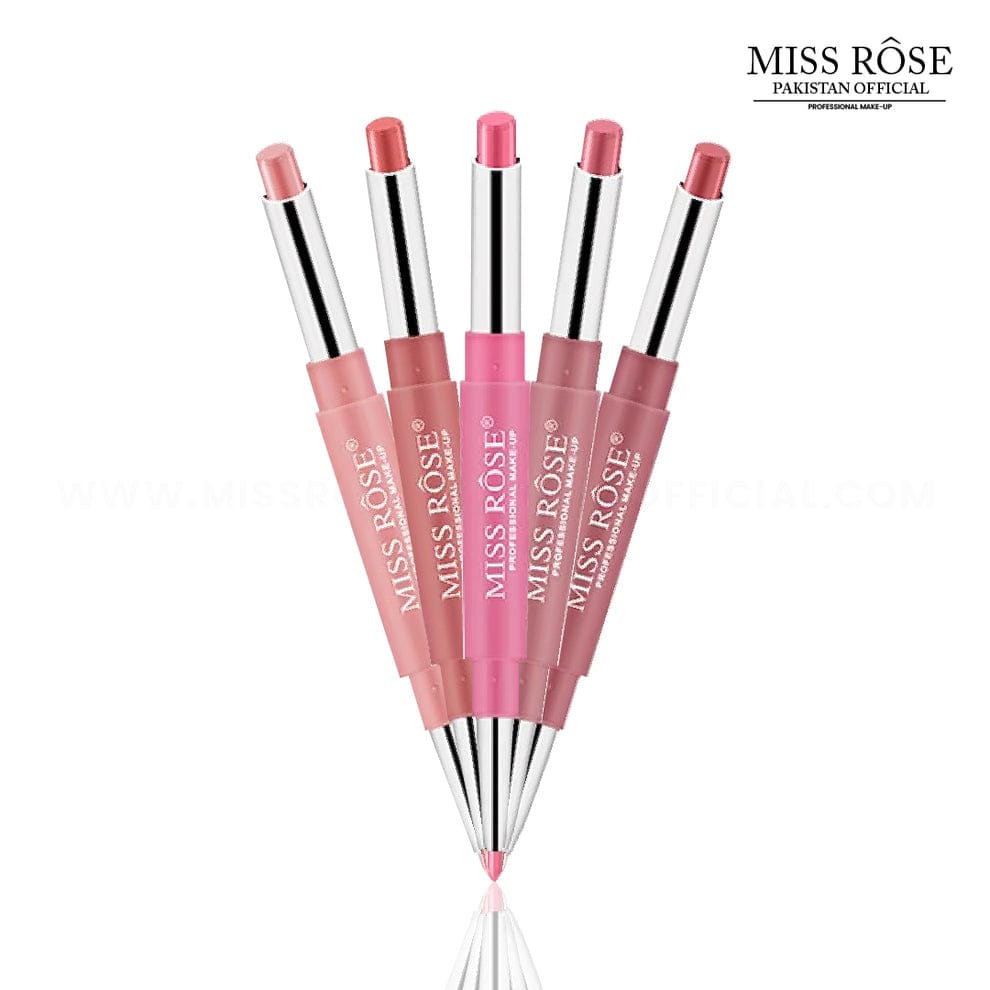 Miss Rose 2 in 1 Lip Liner and Lipstick pack of 4